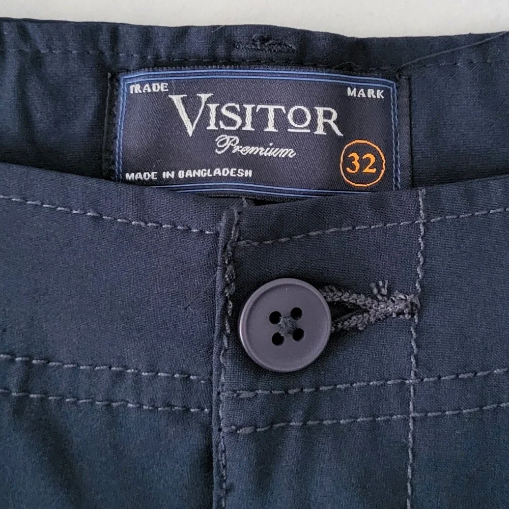 Visitor Premium Golf Shorts Men's 32‎ Navy Blue Performance